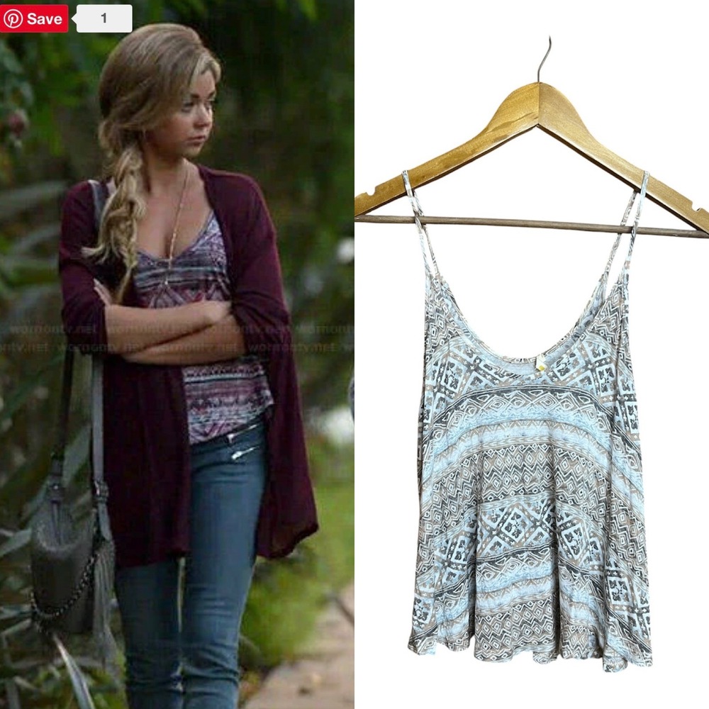 Soprano Geometric Tribal Print Cami Tank Top Haley Dunphy Modern Family Style